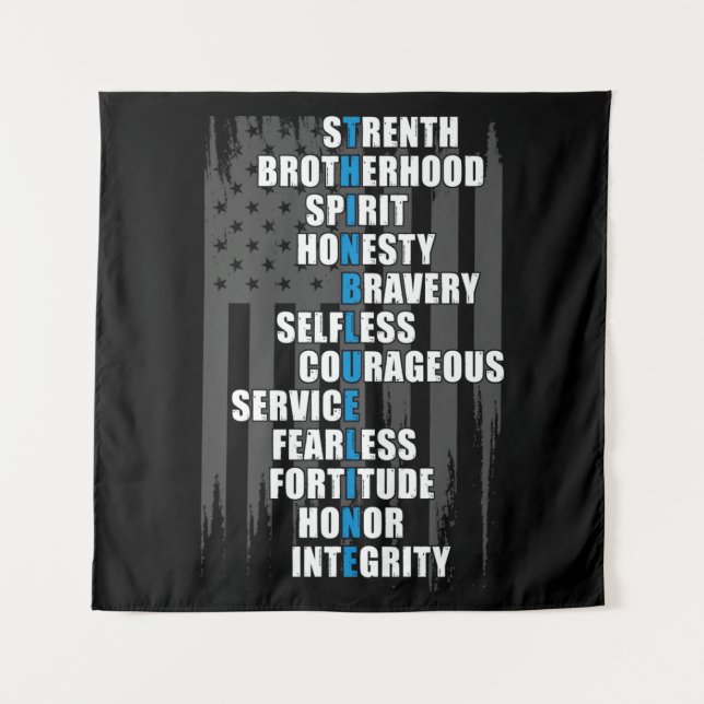 Tapete De Parede Apreciação da Polícia de Sinalizador de polícia (Frente)