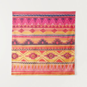 Tapete De Parede Aquarela africana, padrão vibrante