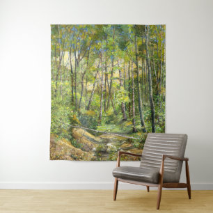 Tapete De Parede aquarela de pintura em ranho na seda