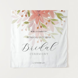 Tapete De Parede Aquarela Floral Campestre Elegante Pintada à Mão