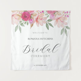 Tapete De Parede Aquarela Floral Elegante Pintada à Mão