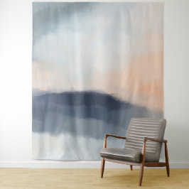 Tapete De Parede Aquarela Nuvens Mistura Paisagem