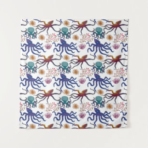 Tapete De Parede Aquatic animals pattern   ocean underwater life 27