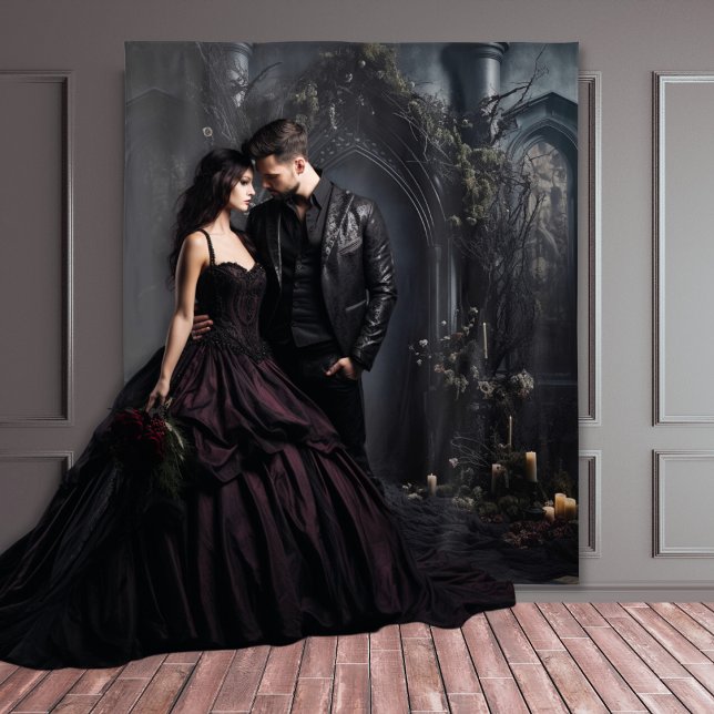 Tapete De Parede Arca Gótica Moody Escura com Velas XLarge (Criador carregado)