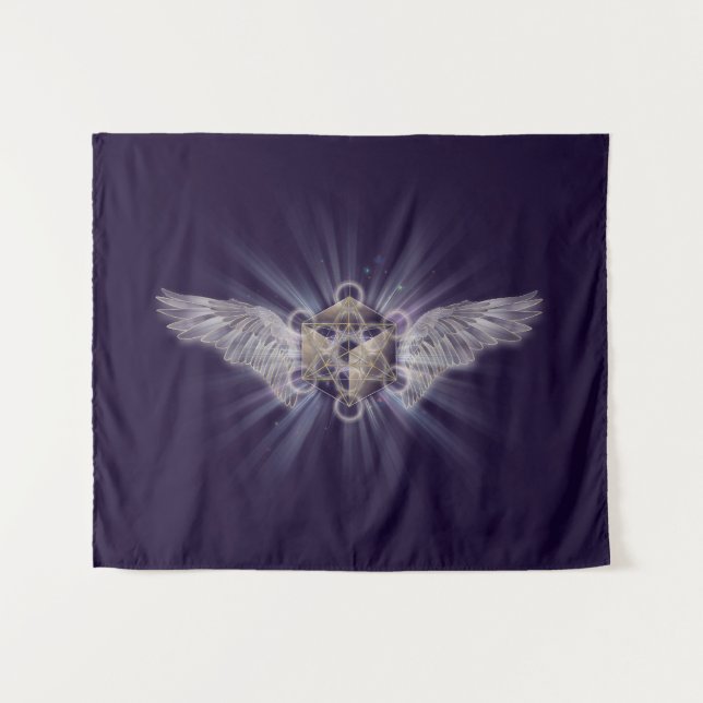 Tapete De Parede Archangel Metatron - Cubo de Metatron (Frente (Horizontal))