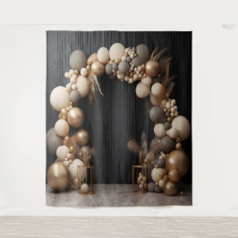 Tapete De Parede Arco Balão de Cores Neutrais Russas