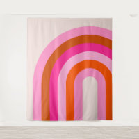 Arco-Íris Rosa e Laranja Boho