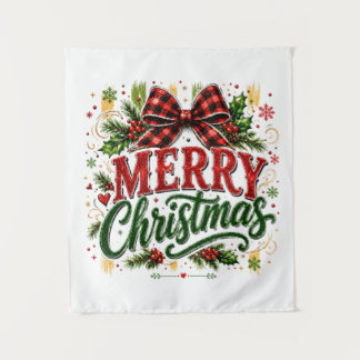 Tapete De Parede Arco Xadrez Natal Feliz