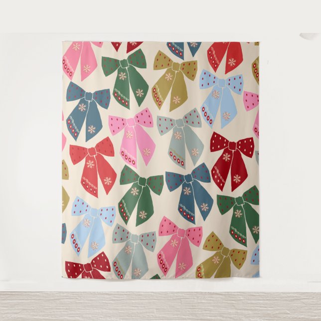 Tapete De Parede Arcos de Natal Coquette (Frente)