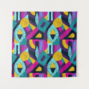 Tapete De Parede Arcos retrorreflectores: pop geométrica.