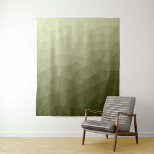 Tapete De Parede Army light green gradient geometric mesh pattern