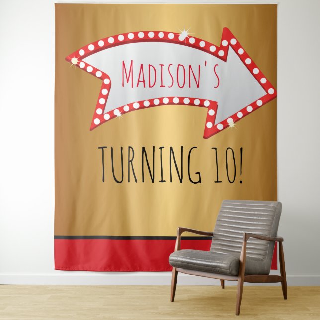 TAPETE DE PAREDE ARQUIVO DE FOTO MARQUEE DO CIRCO DO FILME DE SETA (In Situ)