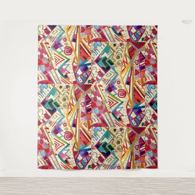 Tapete De Parede Arte abstrata brilhante (Frente)