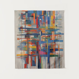 Tapete De Parede Arte Abstrata Geométrica Moderna
