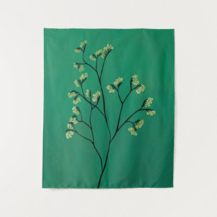 Tapete De Parede Arte Botânica Minimalista de Planta Verde