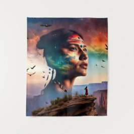 Tapete De Parede Arte com espírito tribal