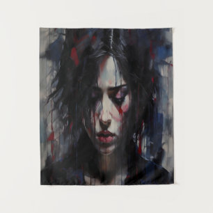 Tapete De Parede Arte Contemporânea Retrato Emocional abstrato