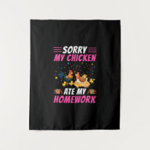 Arte de Frango Meu Frango Comeu Minha Lição de Cas