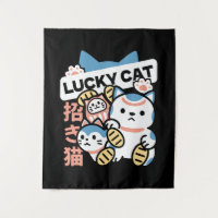 Arte de Gato Sortudo – Maneki Neko com Moeda de Ou