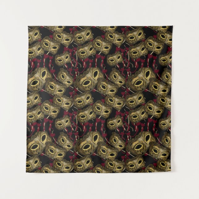 TAPETE DE PAREDE ARTE DE MÁSCARA    (Frente)