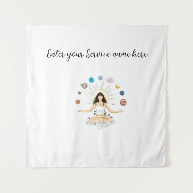 Tapete De Parede arte de meditação (Frente)