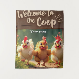 Tapete De Parede Arte de Muro da Farmhouse - Bem-vindos à Coop