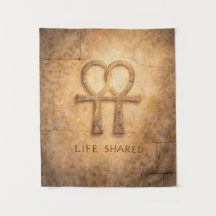 Tapete De Parede Arte de Parede Ankh Vida Compartilhada Amor de Val