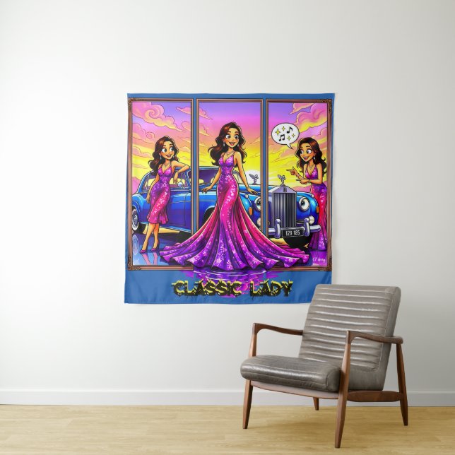 Tapete De Parede Arte de Parede Clássica para Damas (In Situ)