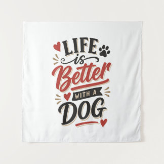 Tapete De Parede Arte de Parede para Amantes de Cachorros - A Vida