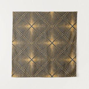 Tapete De Parede Arte Deco Padrão Geométrico Sem Olhos. Elegante