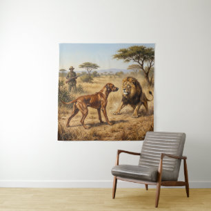 Tapete De Parede Arte do Cão Leão Rhodesian Ridgeback