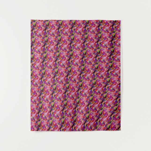 Tapete De Parede arte em índigo e roxo (Frente)