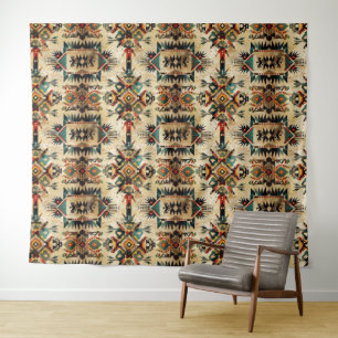 Tapete De Parede Arte Étnica Tribal Padrão Vintage Nativo Americano