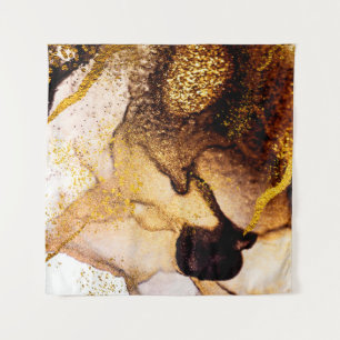 Tapete De Parede Arte exótica. Ouro, design artístico. Pintor
