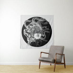 Tapete De Parede Arte Hipnotizante da Medusa