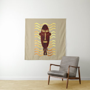 Tapete De Parede Arte indígena africana abstrata
