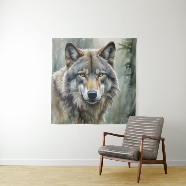 Tapete De Parede Arte Inspiradora Motivacional Lone Wolf (In Situ)