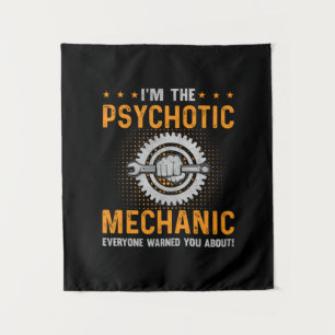 Tapete De Parede Arte Mecânica Eu Sou o Mecânico Psicótico