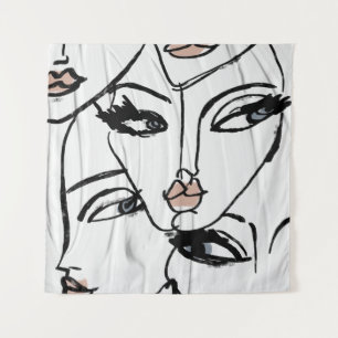 Tapete De Parede Arte minimalista das mulheres