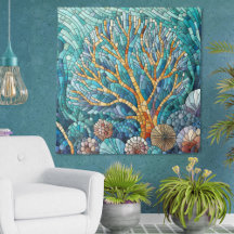 Arte mosaica Coral Reef