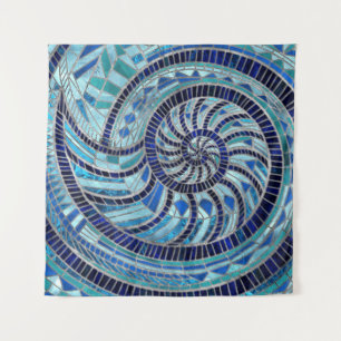 Tapete De Parede Arte mosaica Nautilus Shell