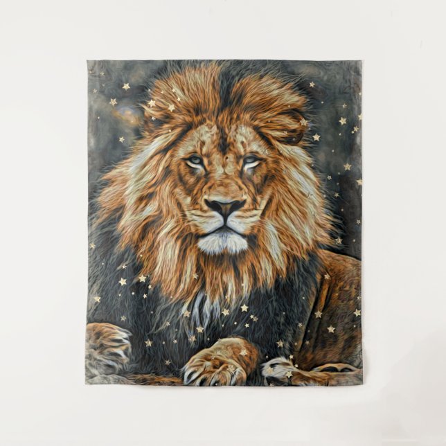 Tapete De Parede *~* Artsy AP23 Artístico Celestial BOLD LION (Frente)