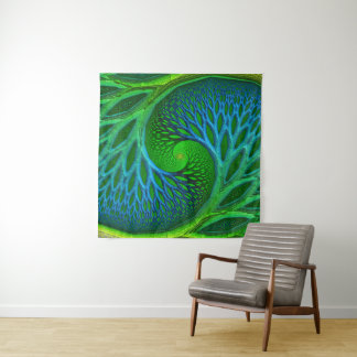 Tapete De Parede Árvore Da Espiral Fractal Da Vida