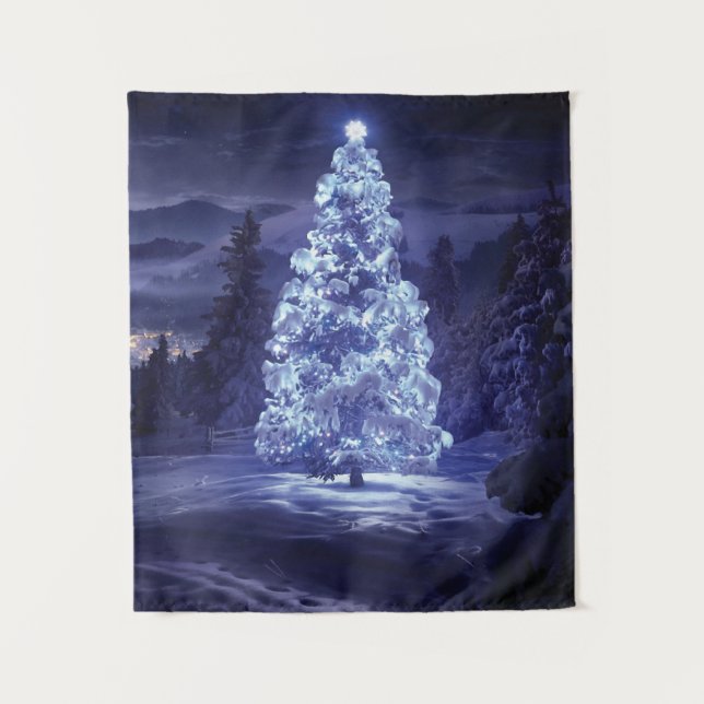 Tapete De Parede Árvore de Natal (Frente)