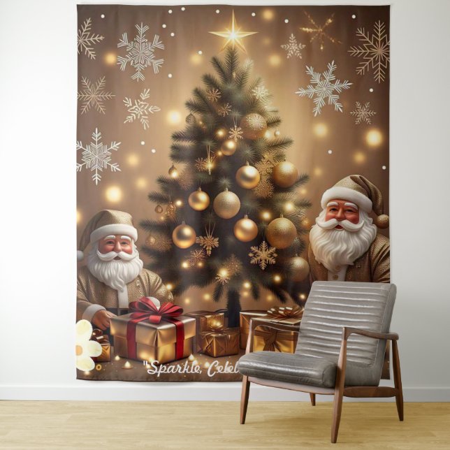 Tapete De Parede "Árvore de Natal dos Sonhos" (In Situ)