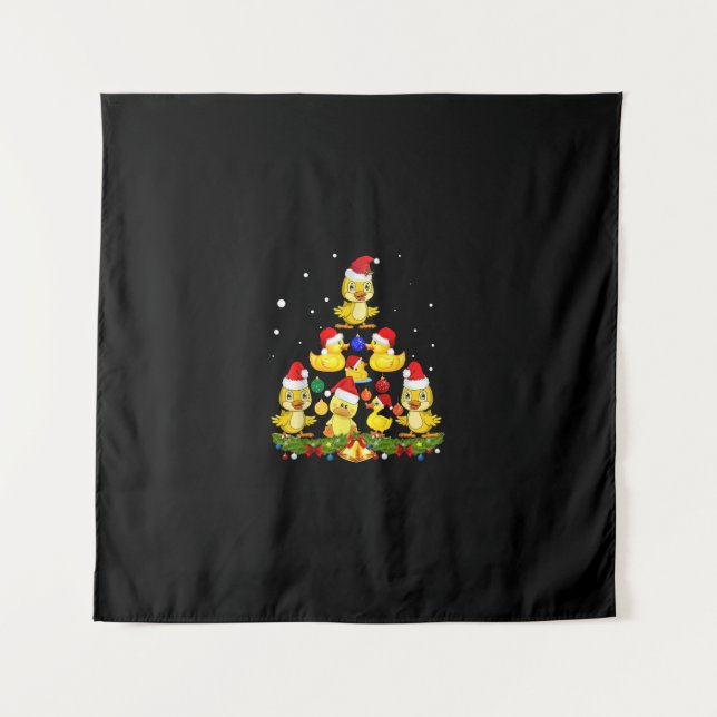 Tapete De Parede Árvore de Natal Duck (Frente)