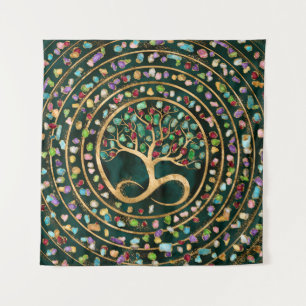 Tapete De Parede Árvore de Vida - Espiral Infinito - Geodos Colori