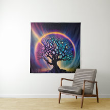 Árvore Mística Surreal Psicodélica