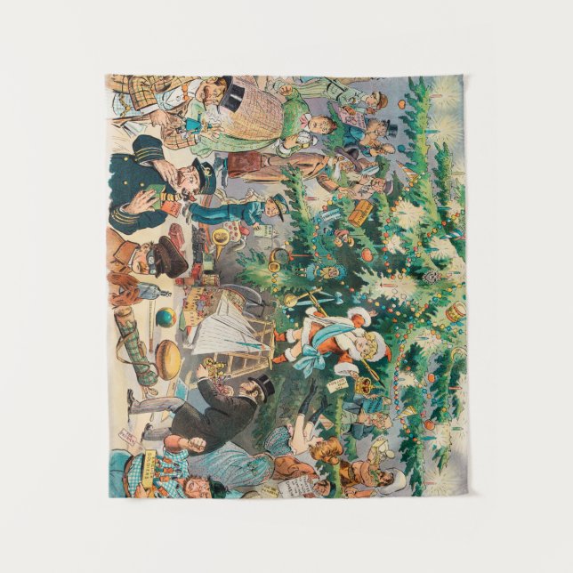 Tapete De Parede Árvore Natal (1902) (Frente)