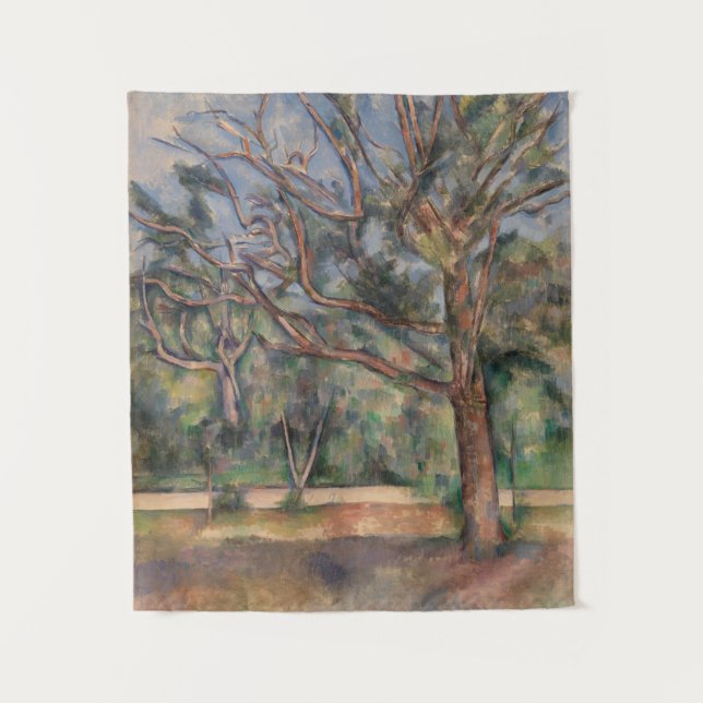 Tapete De Parede Árvores e Estrada, Paisagem Pós-Impressionista (Frente)